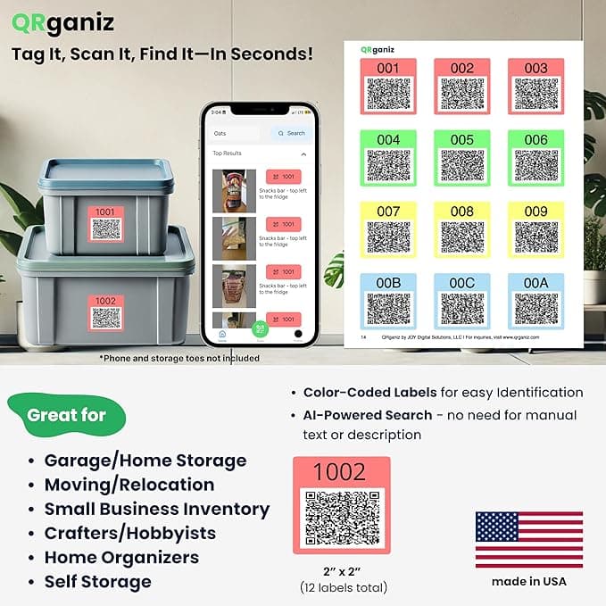 QRganiz product and app
